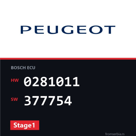 Peugeot 407 0281011 377754 Stage1 tuning file