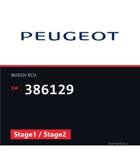 Peugeot 407 386129 Stage1 / Stage2 tuning file