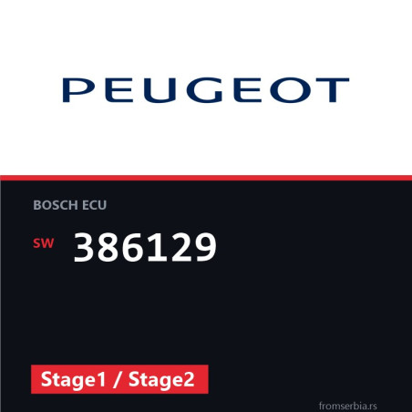 Peugeot 407 386129 Stage1 / Stage2 tuning file