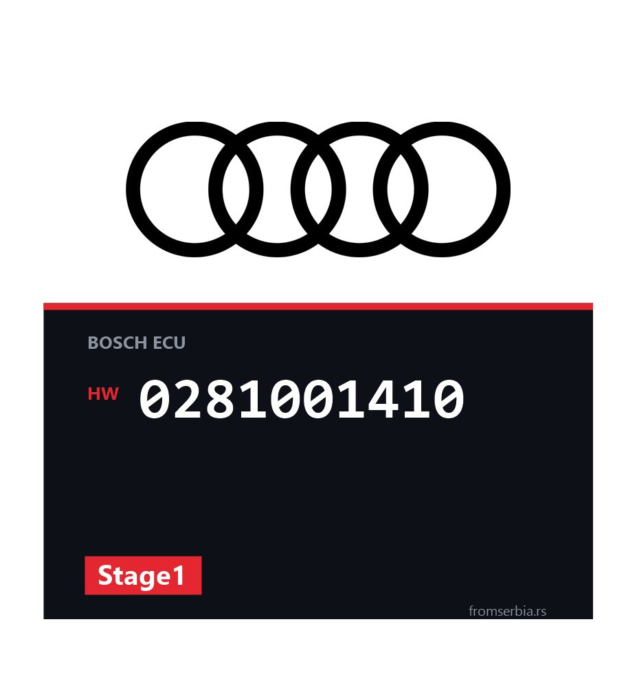 Audi A3 0281001410 Stage1 tuning file
