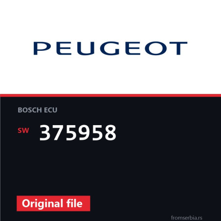 Peugeot 407 375958 original ECU file