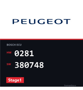 Peugeot 207 0281 380748 Stage1 tuning file