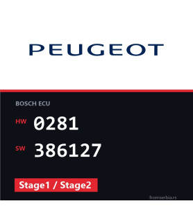 Peugeot 207 0281 386127 Stage1 / Stage2 tuning file