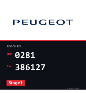 Peugeot 207 0281 386127 Stage1 tuning file