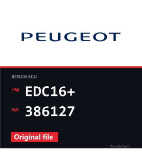 Peugeot 207 EDC16+ 386127 original ECU file