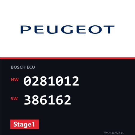 Peugeot Expert 0281012 386162 Stage1 tuning file