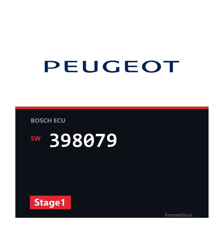 Peugeot 207 398079 Stage1 tuning file