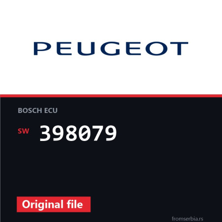 Peugeot 207 398079 original ECU file
