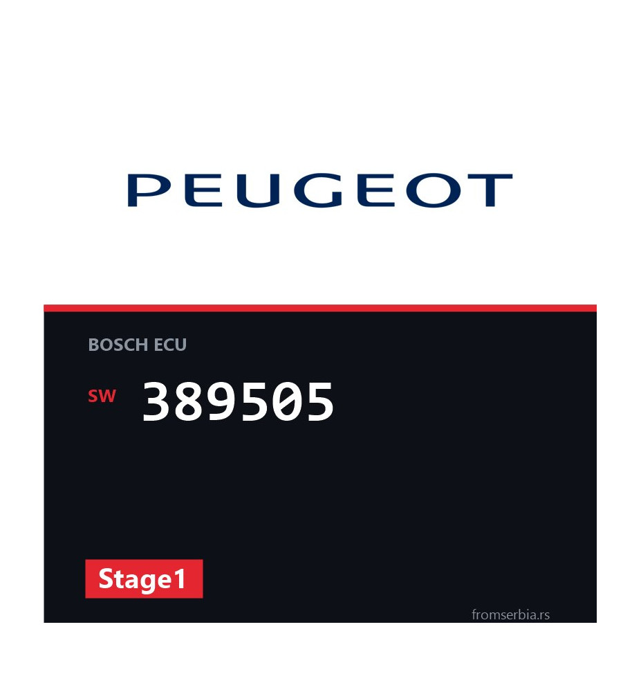 Peugeot 308 389505 Stage1 tuning file
