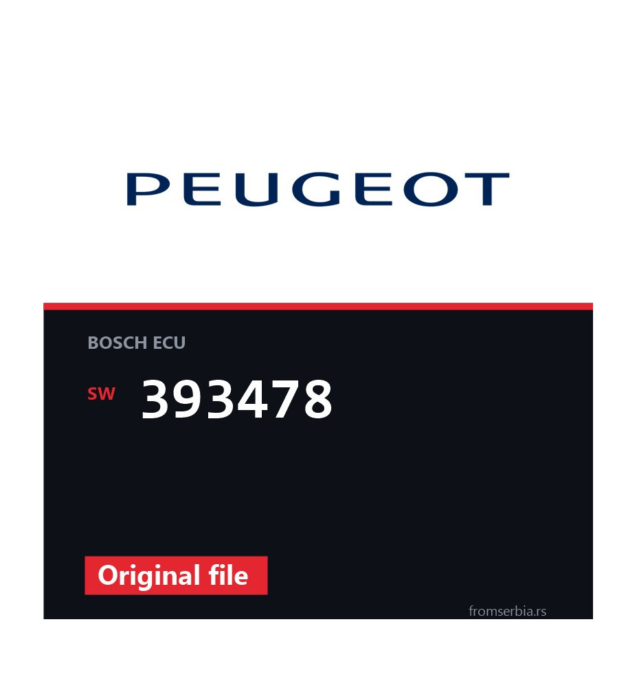 Peugeot 308 393478 original ECU file