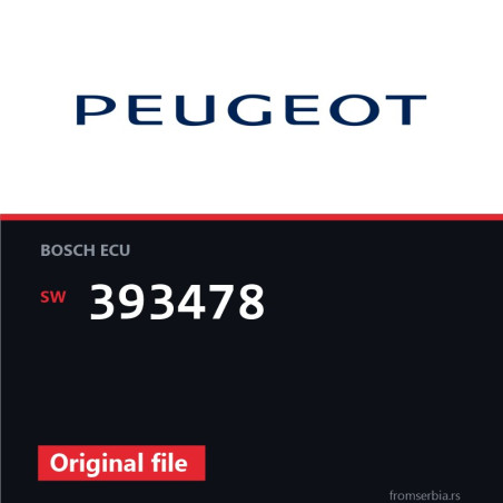 Peugeot 308 393478 original ECU file