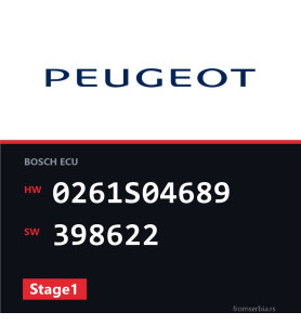 Peugeot 308 0261S04689 398622 Stage1 tuning file