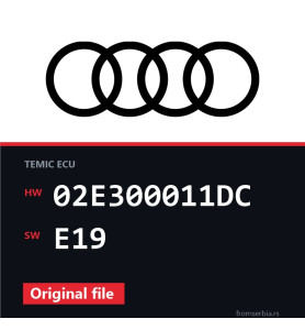 Audi A3 02E300011DC E19 original ECU file