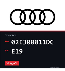 Audi A3 02E300011DC E19 Stage1 tuning file