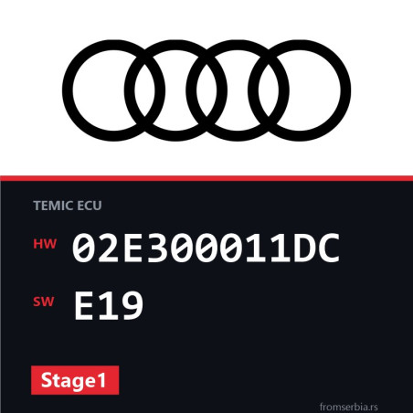 Audi A3 02E300011DC E19 Stage1 tuning file