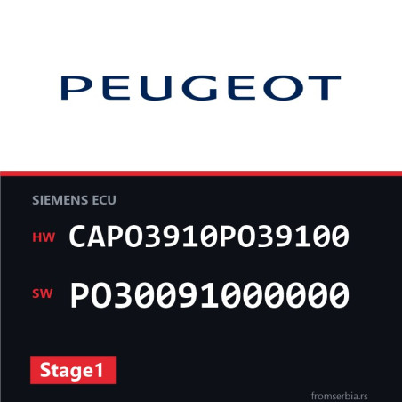 Peugeot Expert CAPO3910PO39100 PO30091000000 Stage1 tuning file