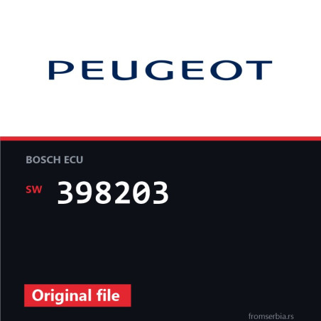 Peugeot 207 398203 original ECU file