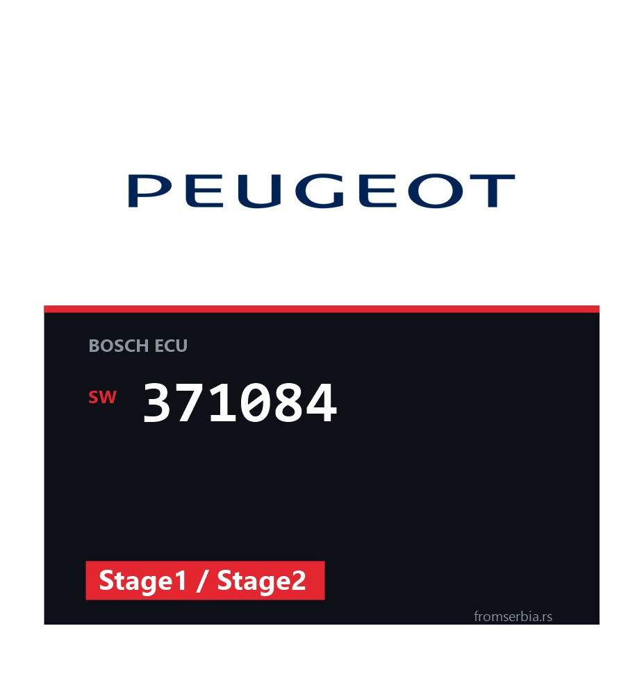 Peugeot 307 371084 Stage1 / Stage2 tuning file