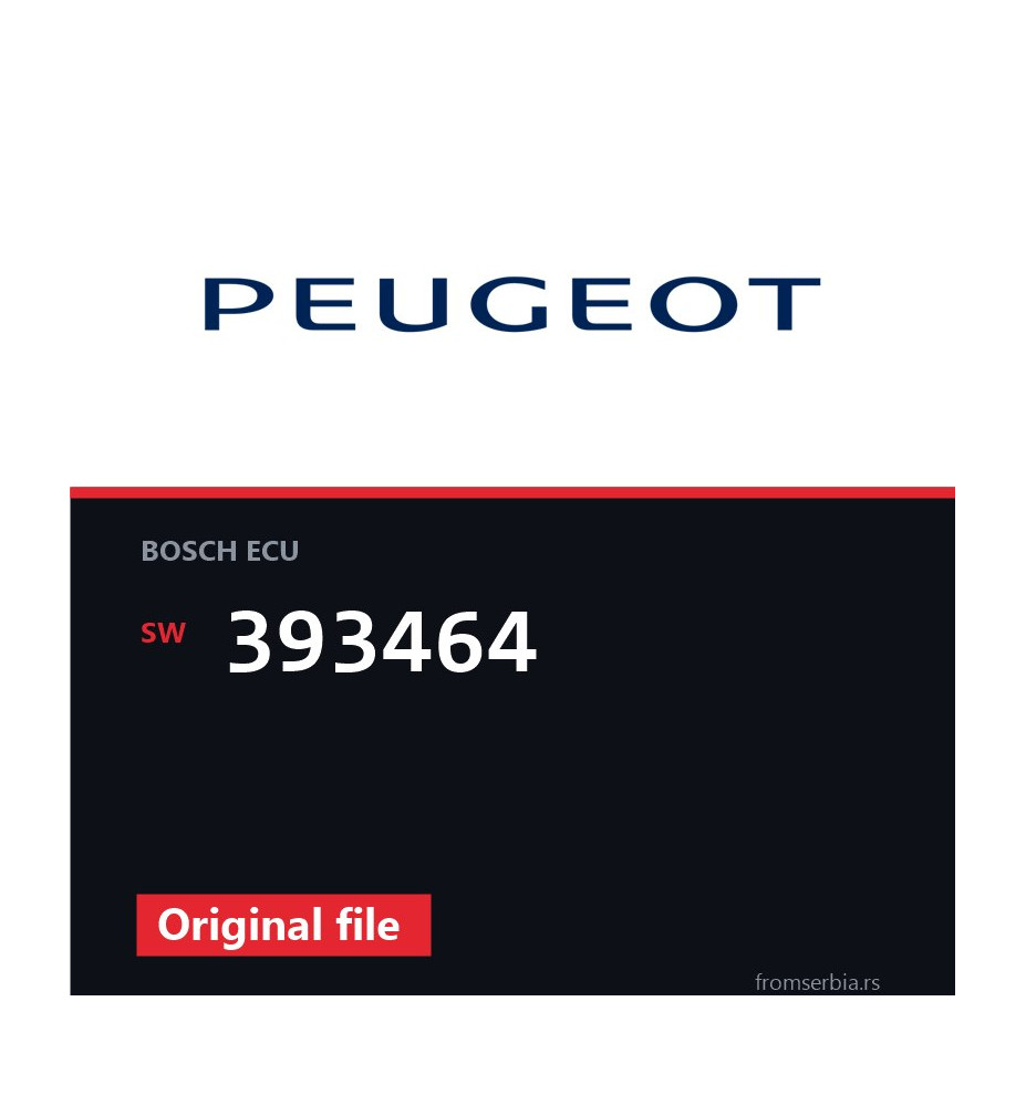 Peugeot 308 393464 original ECU file