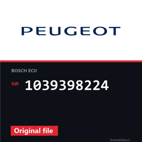 Peugeot Teppe 1039398224 original ECU file