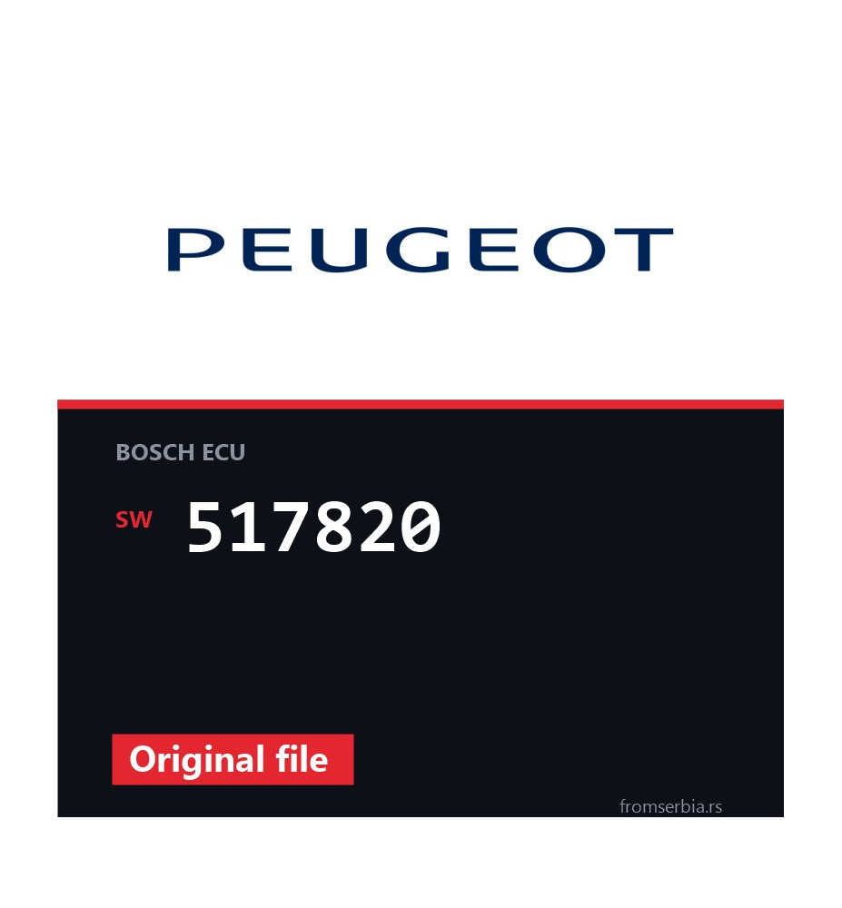 Peugeot 207 517820 original ECU file