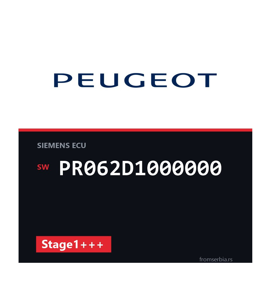 Peugeot 1.6 PR062D1000000 Stage1+++ tuning file