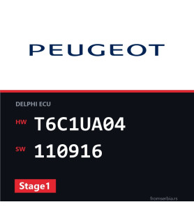 Peugeot 5008 T6C1UA04 110916 Stage1 tuning file