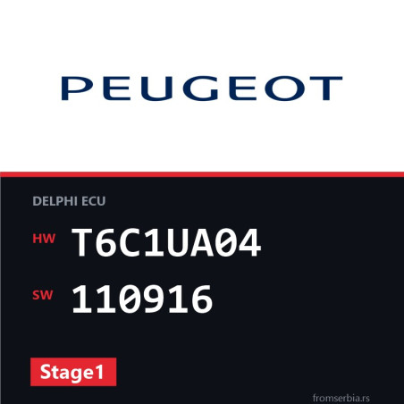 Peugeot 5008 T6C1UA04 110916 Stage1 tuning file