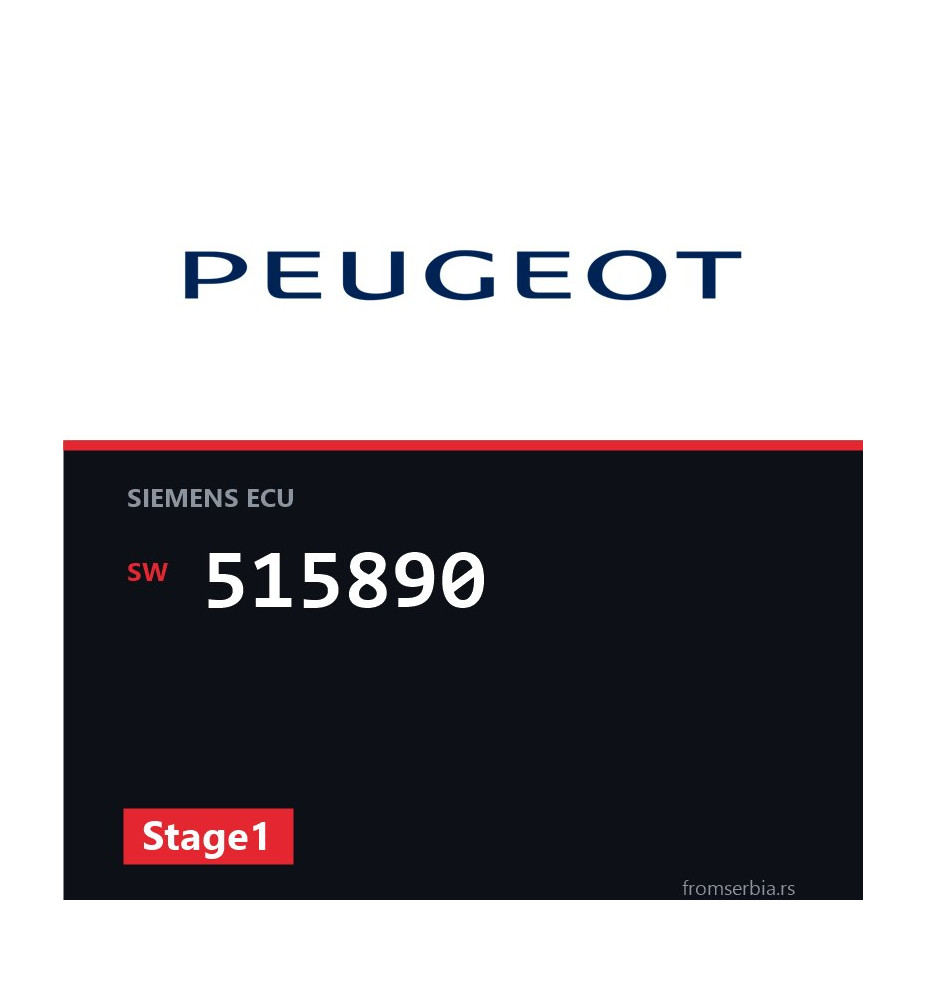 Peugeot Tepee 515890 Stage1 tuning file