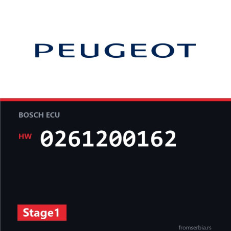 Peugeot 205 0261200162 Stage1 tuning file