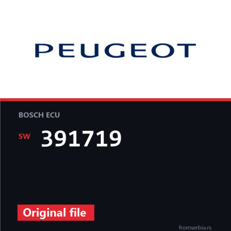 Peugeot 206 391719 original ECU file