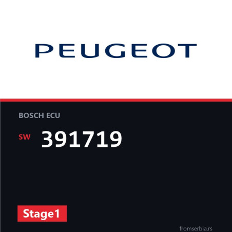 Peugeot 206 391719 Stage1 tuning file