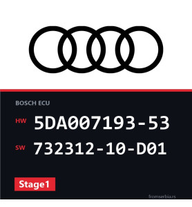 Audi A4 5DA007193-53 732312-10-D01 Stage1 tuning file