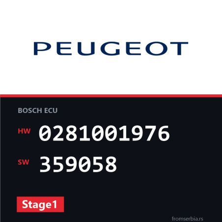 Peugeot 306 0281001976 359058 Stage1 tuning file