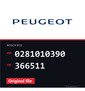 Peugeot 307 0281010390 366511 original ECU file