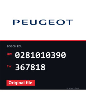 Peugeot 307 0281010390 367818 original ECU file
