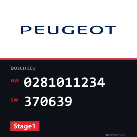 Peugeot 307 0281011234 370639 Stage1 tuning file