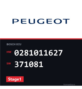 Peugeot 307 0281011627 371081 Stage1 tuning file