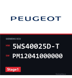 Peugeot Partner 5WS40025D-T PM12041000000 Stage1 tuning file