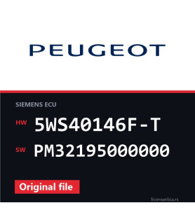 Peugeot Partner 5WS40146F-T PM32195000000 original ECU file