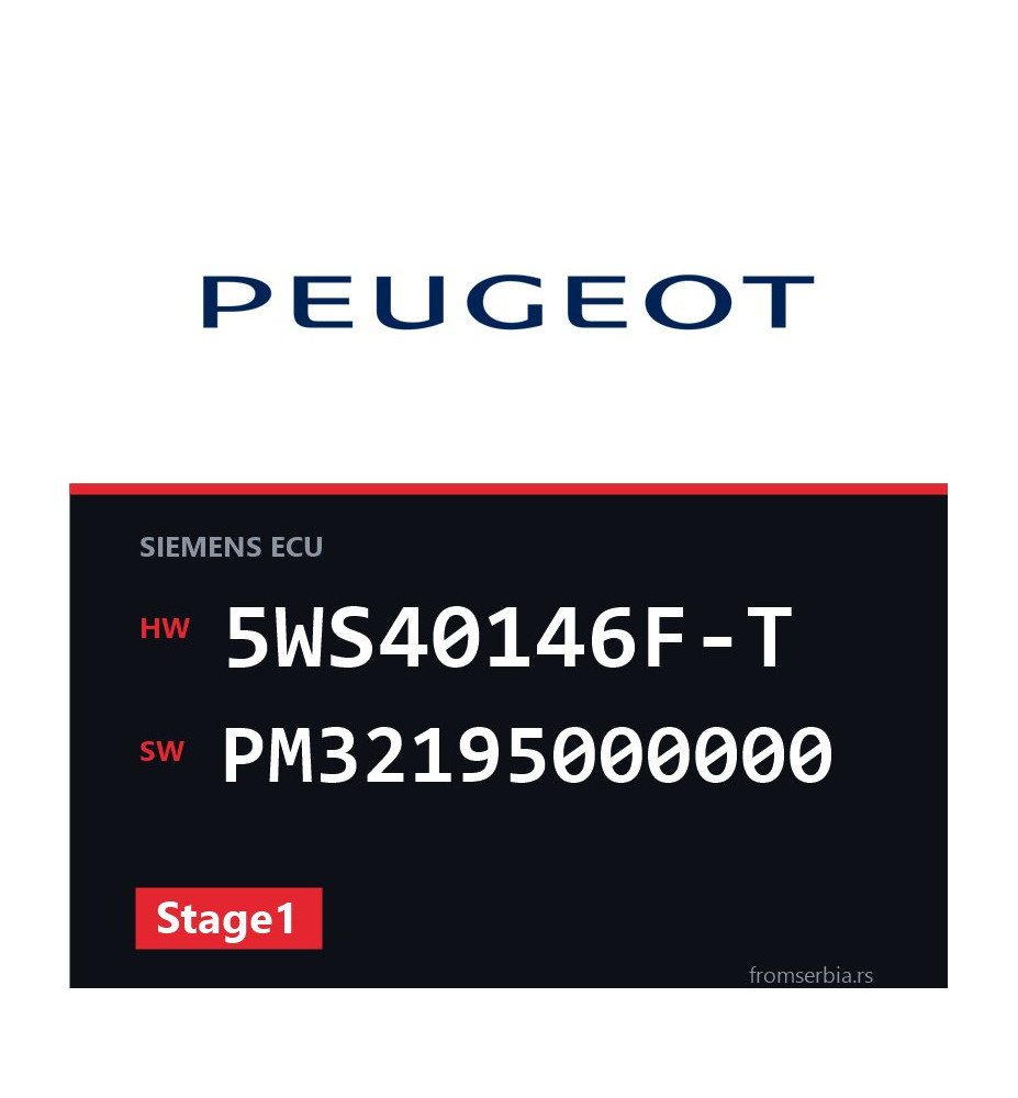 Peugeot Partner 5WS40146F-T PM32195000000 Stage1 tuning file