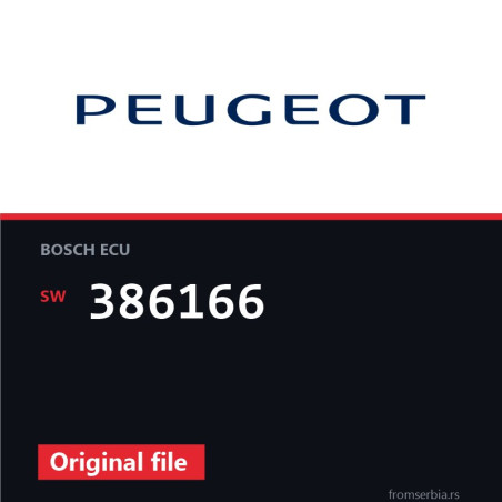Peugeot Partner 386166 original ECU file