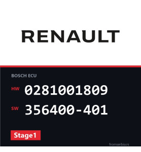 Renault Scenic 0281001809 356400-401 Stage1 tuning file
