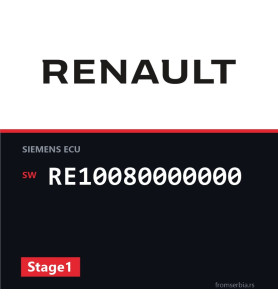 Renault Megane RE10080000000 Stage1 tuning file