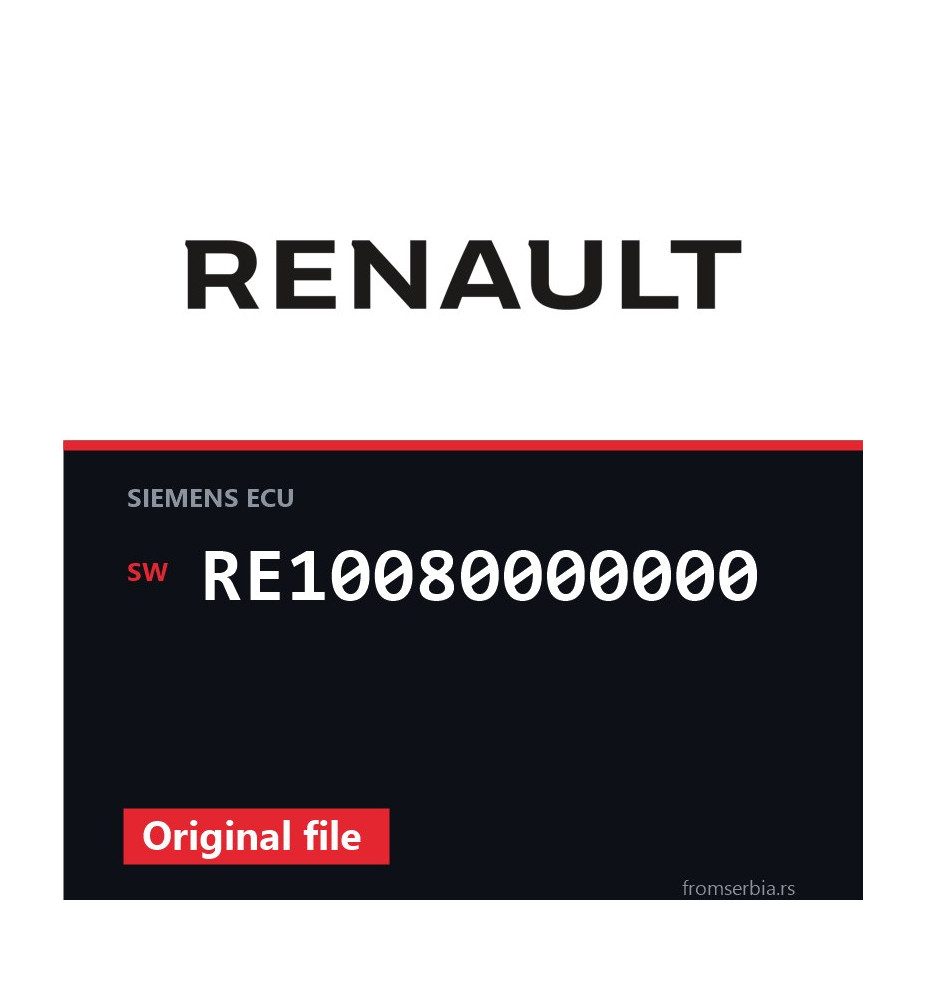 Renault Megane RE10080000000 original ECU file