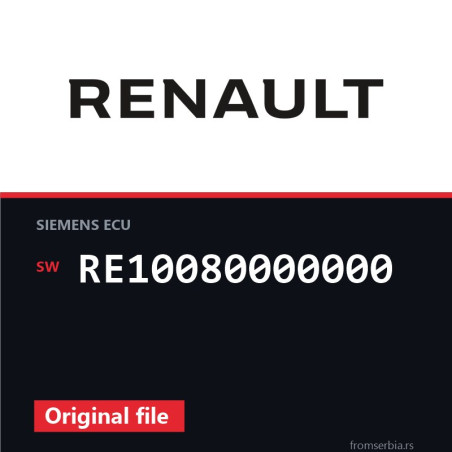 Renault Megane RE10080000000 original ECU file