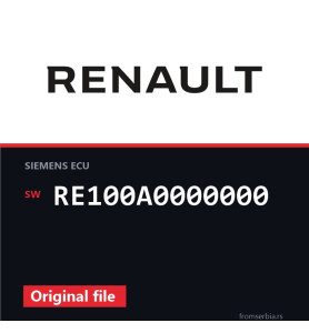 Renault Megane RE100A0000000 original ECU file