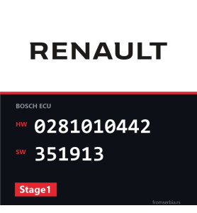 Renault Scenic 0281010442 351913 Stage1 tuning file