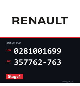 Renault Scenic 0281001699 357762-763 Stage1 tuning file