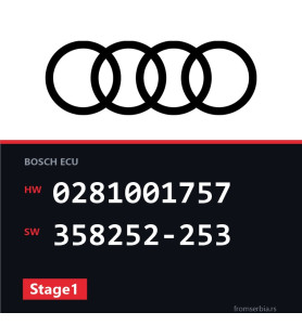 Audi A4 0281001757 358252-253 Stage1 tuning file